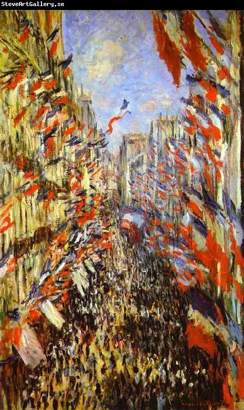 Claude Monet La Rue Montorgueil,